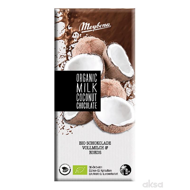 Meybona organska mlečna čokolada sa kokosom 100g 