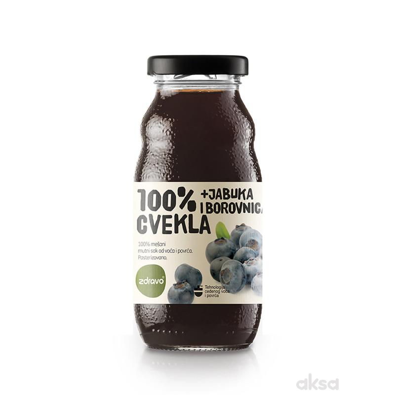Zdravo Organic sok cvekla i borovnica 200ml
