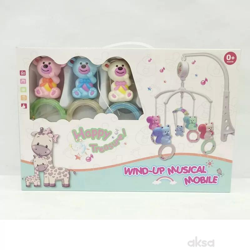 HK Mini muzička vrteška veseli medvedići