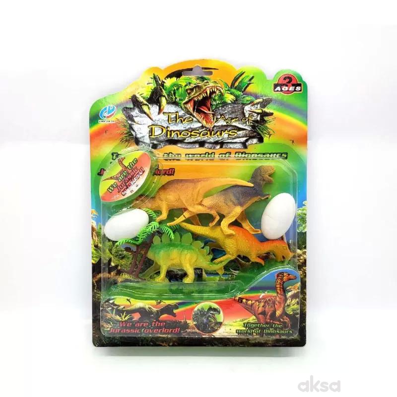 HK Mini igračka dinosaurus set 2 