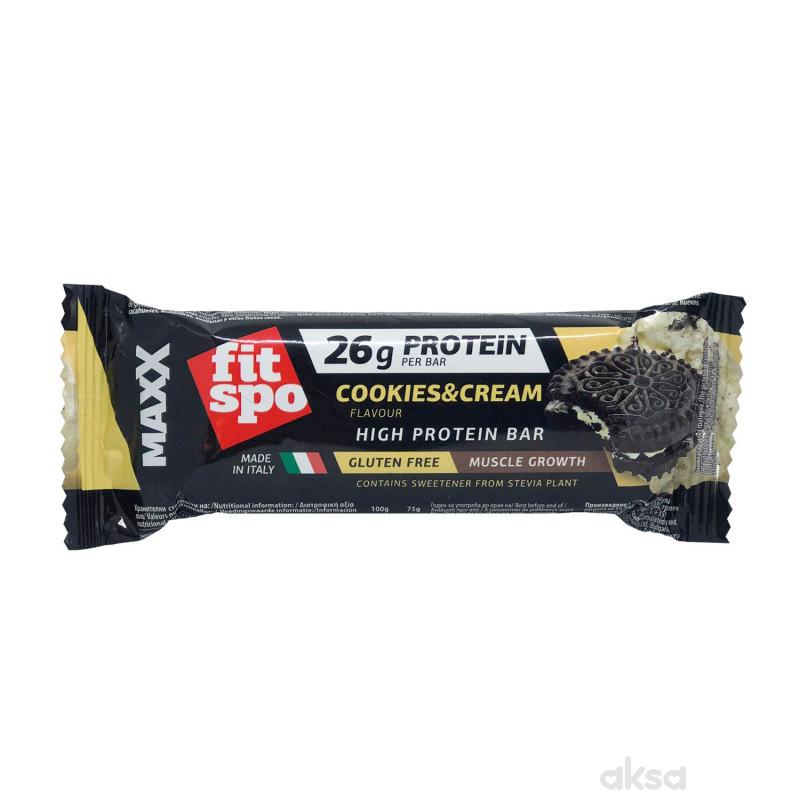 Fitspo protein bar cokies and cream 75g