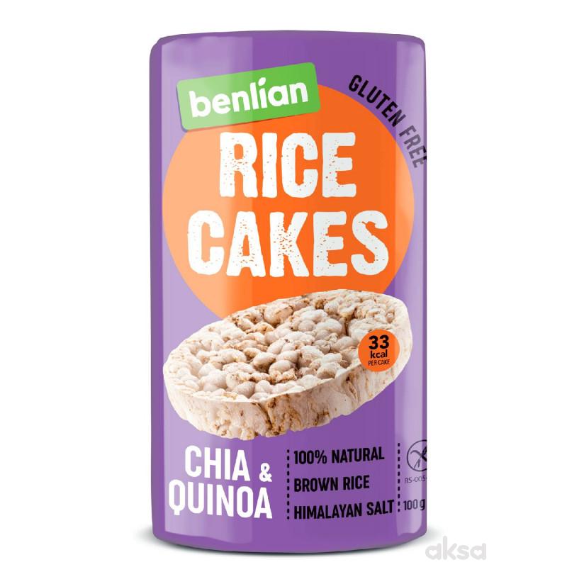 Benlian pirinčane galete chia i kinoa 100g