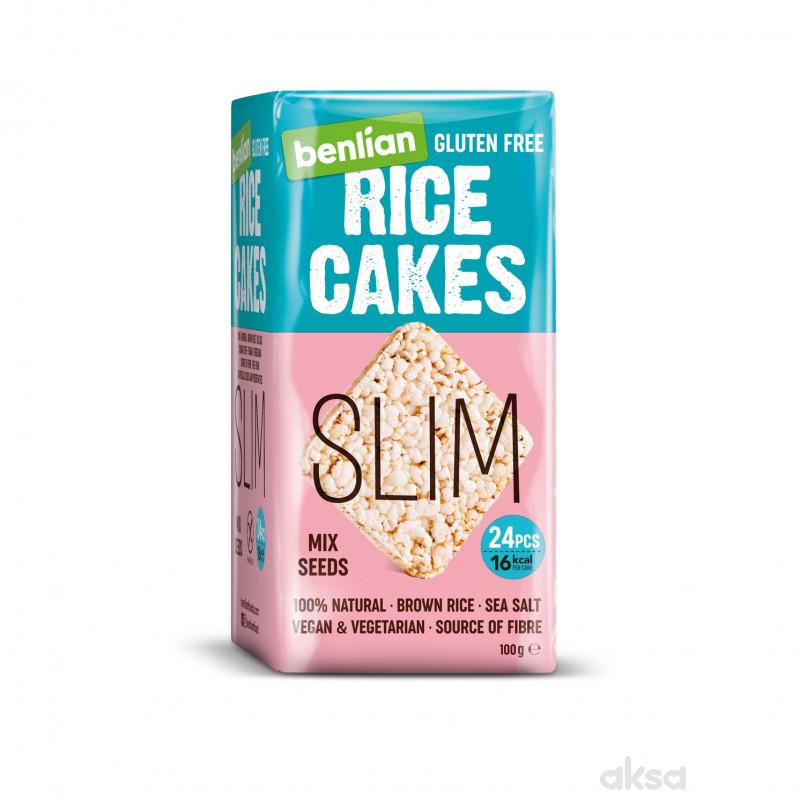 Benlian pirinčane galete slim mix semenke 100g