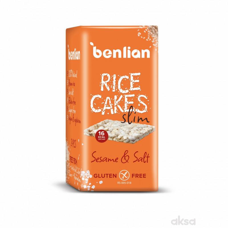 Benlian pirinčane galete slim susam i so 100g