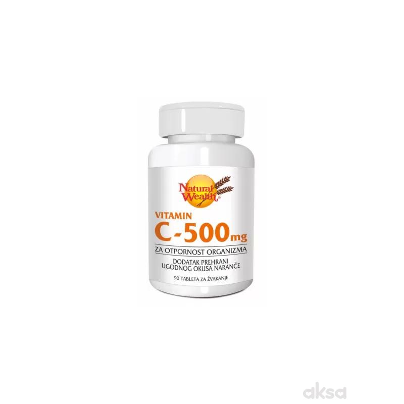 Natural Wealth C-500 tablete za žvakanje a90 