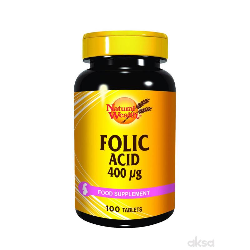 Natural Wealth Folna kiselina tablete 100x400mcg