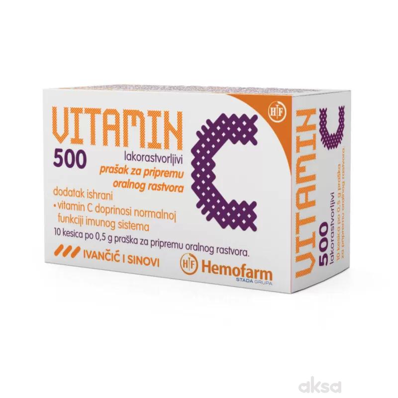 Vitamin C 500mg prašak 10/1 kesica