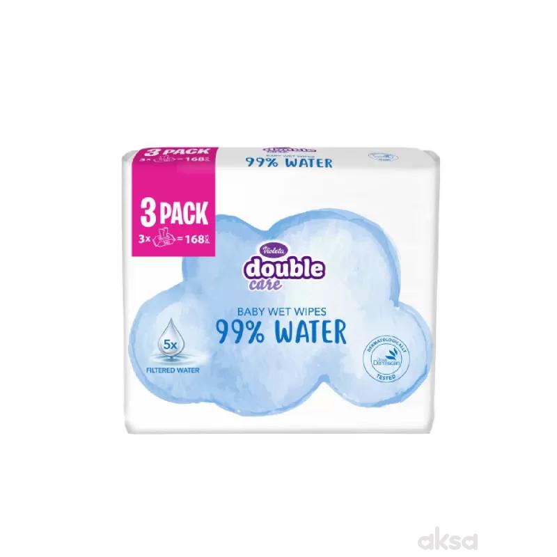 Violeta baby vlažne maramice water care 3x56kom