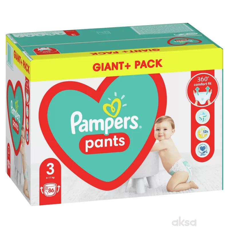 Pampers pants pelene GPP 3 midi 6-11kg 86kom