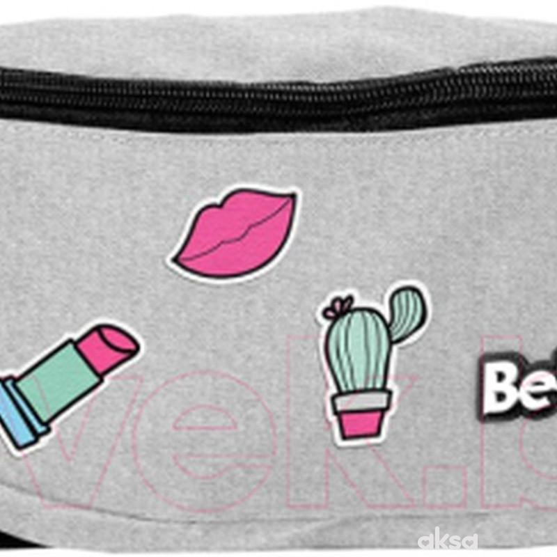 BeUniqe Torbica za pojas Fashion, siva