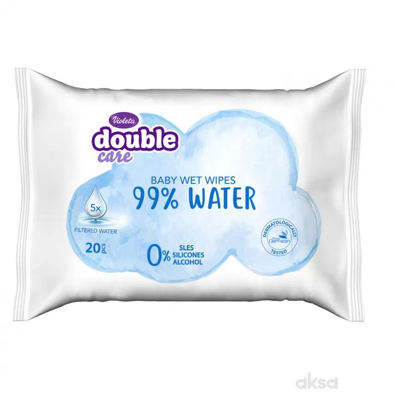 Violeta baby vlažne maramice water care 20kom