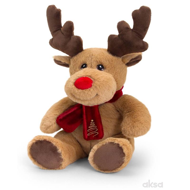 Keel Toys plišana igračka Irvas sa šalom, 20 cm