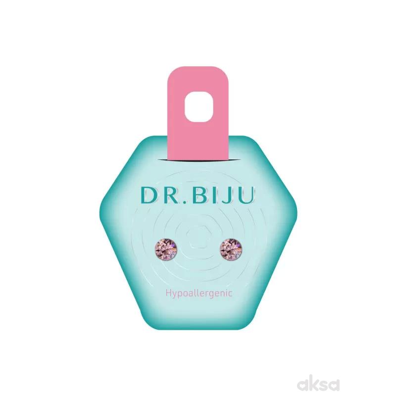 Dr.Biju minđuše 5.3mm svetlo roze krug DXI53C223