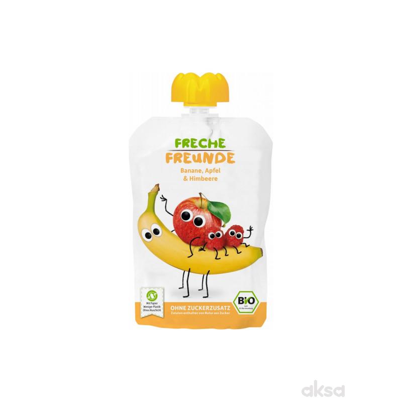 Freche organska kaša banana, jabuka, malina 100g