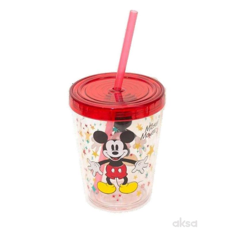 Disney čaša plastična sa slamčicom