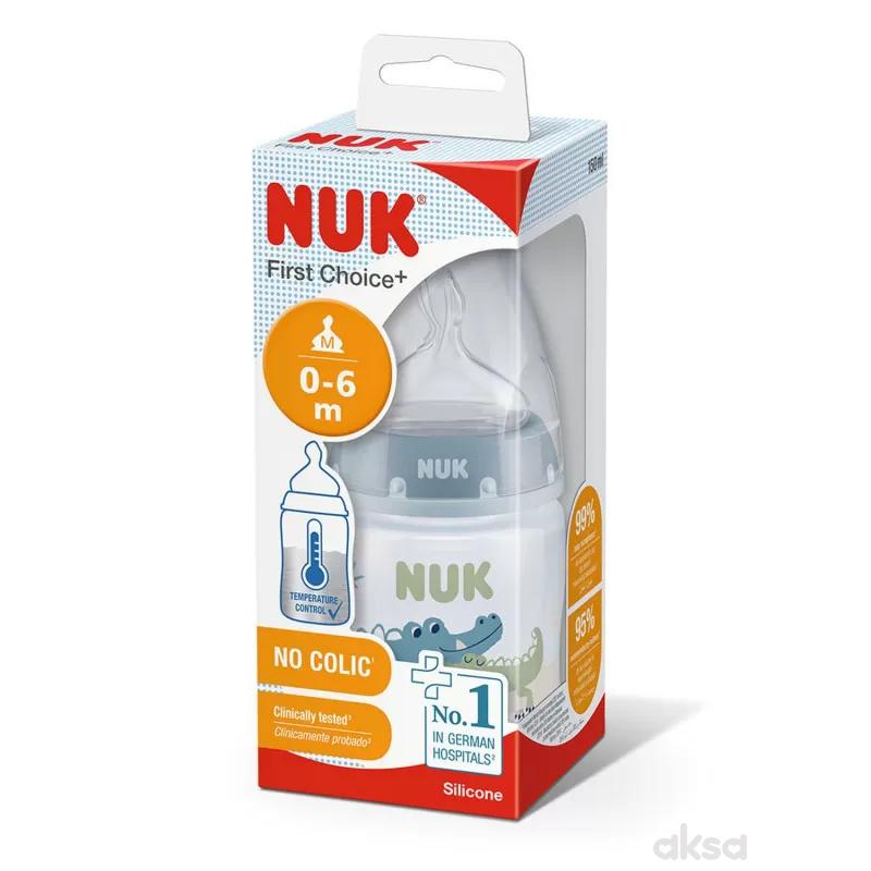 Nuk flašica plastična 150ml 0-6m sa indikatorom