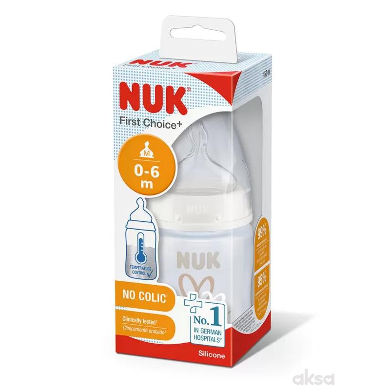Nuk flašica plastična 150ml 0-6m sa indikatorom