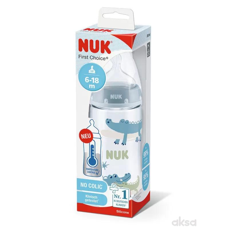 Nuk flašica plastična 300ml 6-18m sa indikatorom