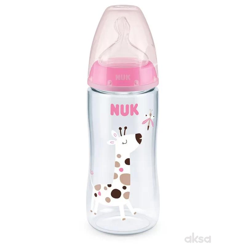 Nuk flašica plastična 300ml 6-18m sa indikatorom