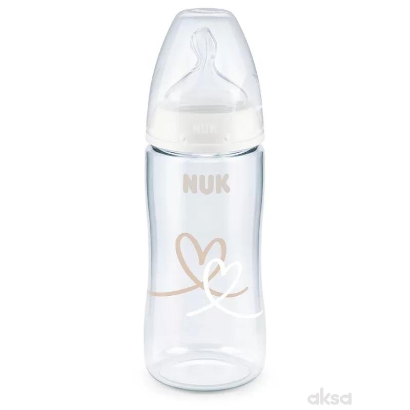 Nuk flašica plastična 300ml 6-18m sa indikatorom