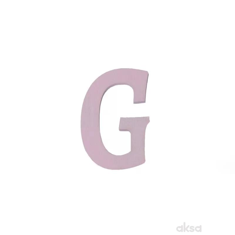 Drveno slovo G roze