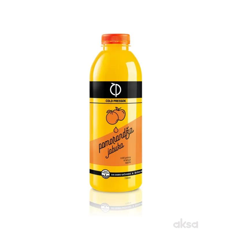 Cold pressok pomorandža jabuka ceđeni sok 750ml