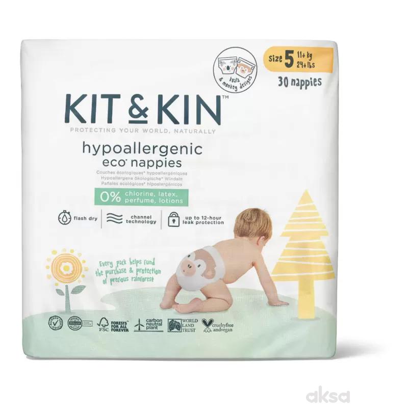 Kit & Kin pelene veličina 5 11+kg 30 kom