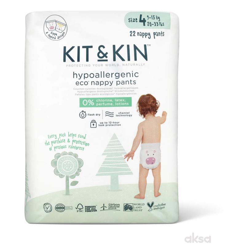 Kit & Kin gaćice veličina 4 9-15kg 22 kom