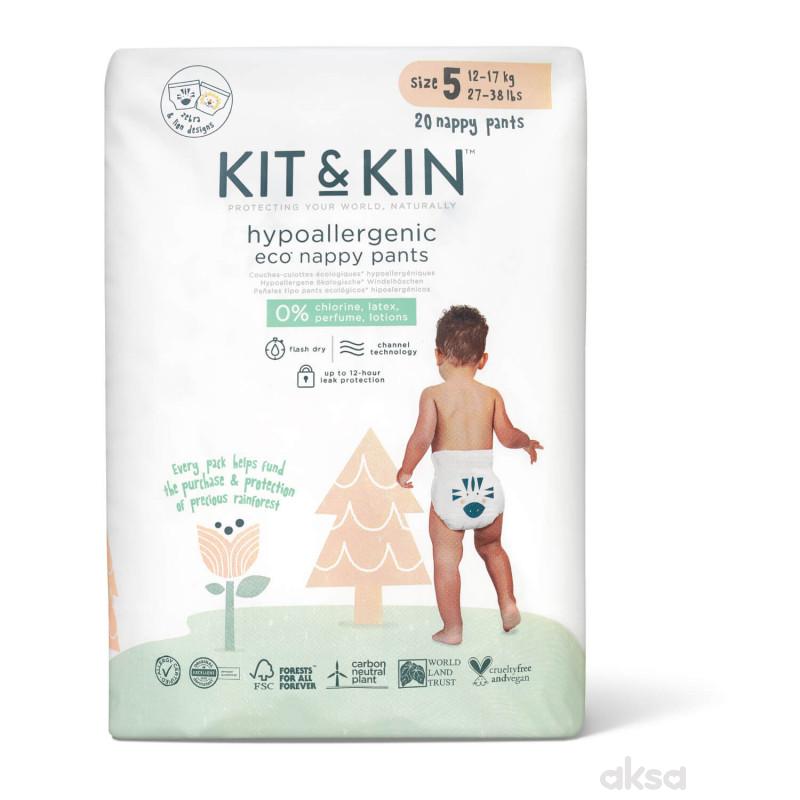 Kit & Kin gaćice veličina 5 12-17kg 20 kom