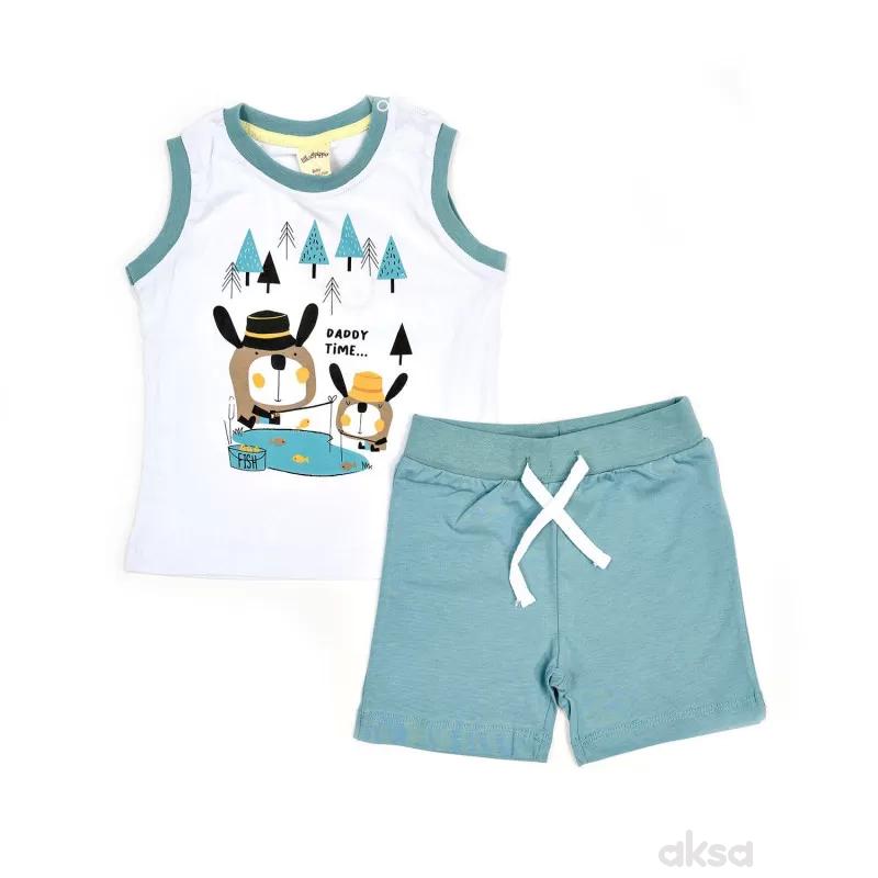 Lillo&Pippo komplet(majica atlet, bermude), dečaci 