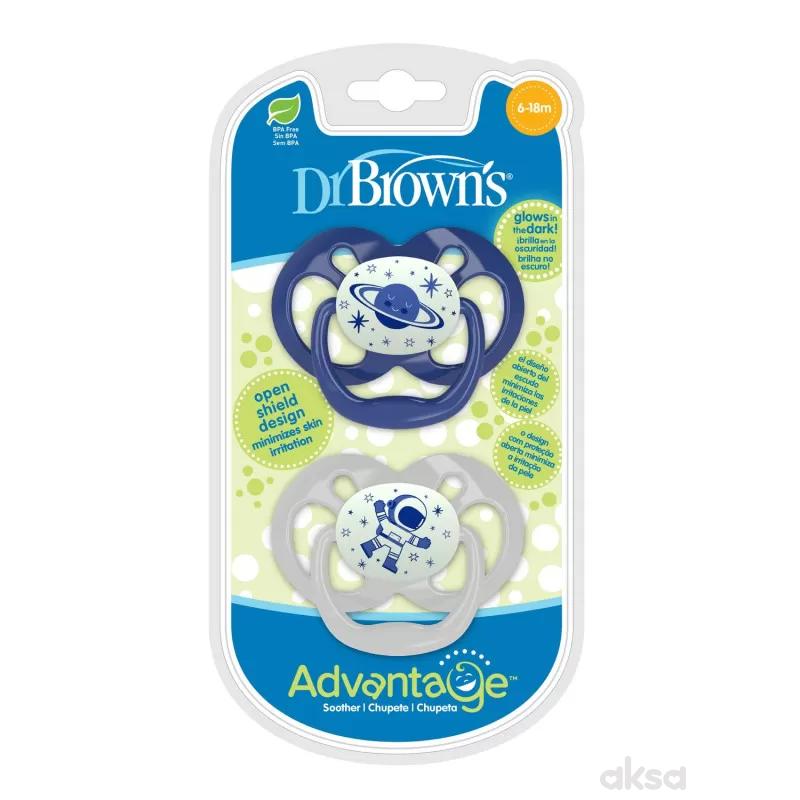 Dr. Browns Advantage svetleća laža 6-18m plava 2/1