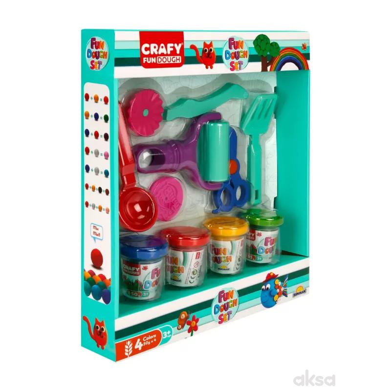 Sunman play set (4 boje x 50 gr. + dodaci )