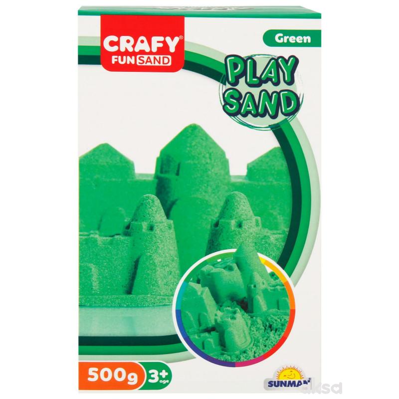 Sunman kinetički pesak 500 gr. zelena boja