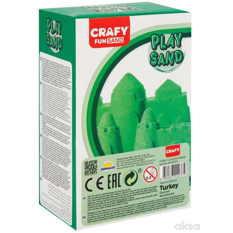 Sunman kinetički pesak 500 gr. zelena boja