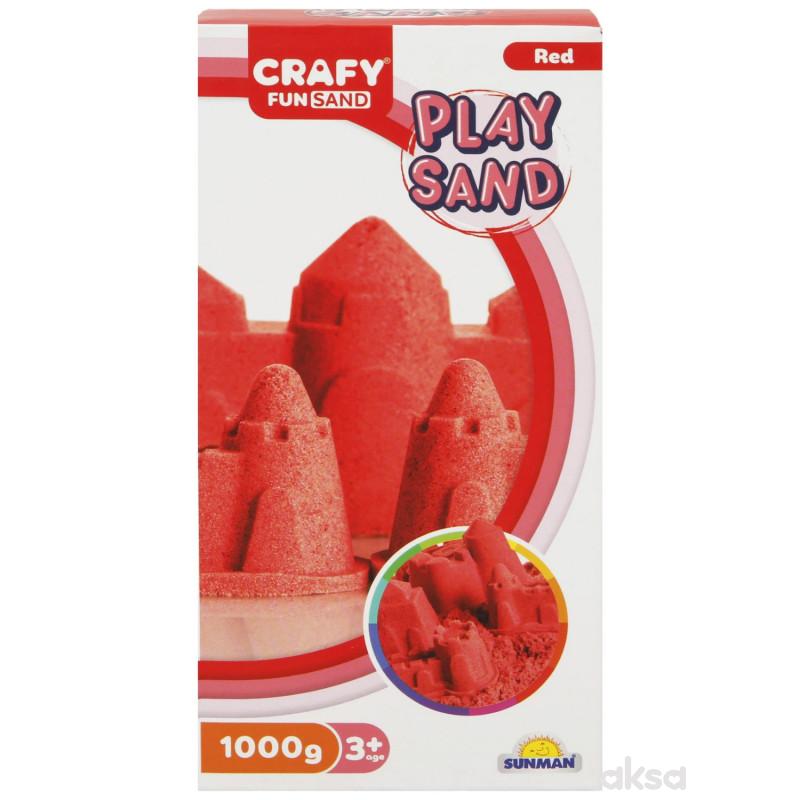 Sunman kinetički pesak 1000 gr. crvena boja