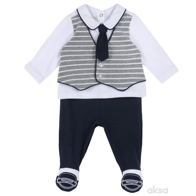 Chicco komplet 2/1 (majica dr, pantalone), dečaci