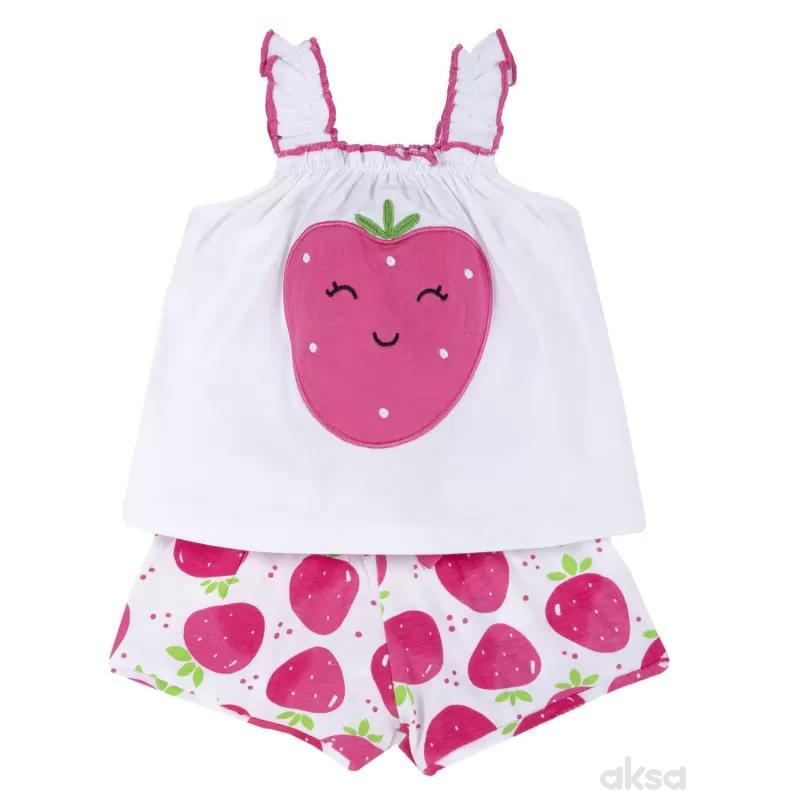 Chicco komplet 2/1(majica bretele,šorts),devojčice
