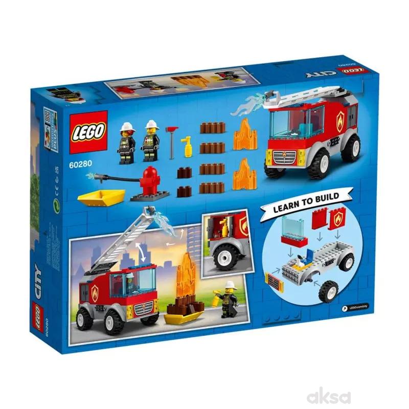 Lego City fire ladder truck 