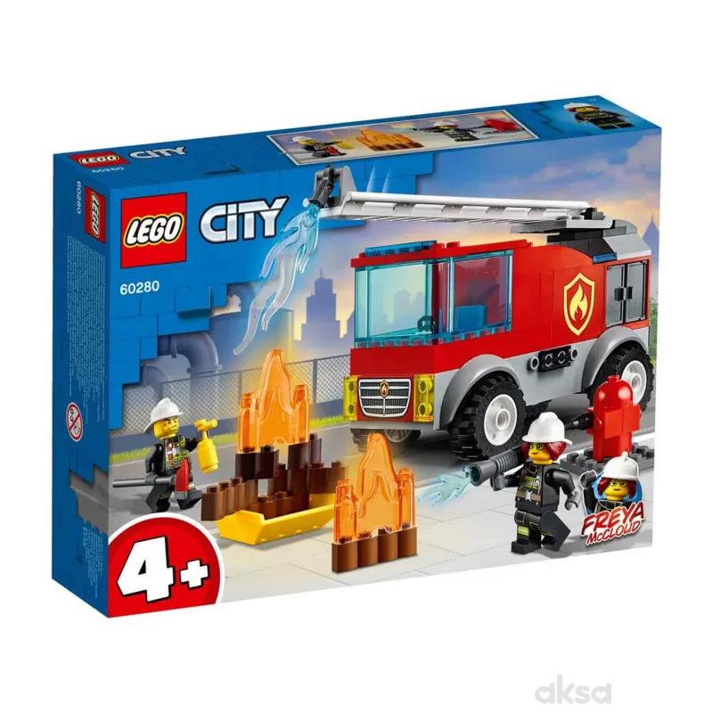 Lego City fire ladder truck