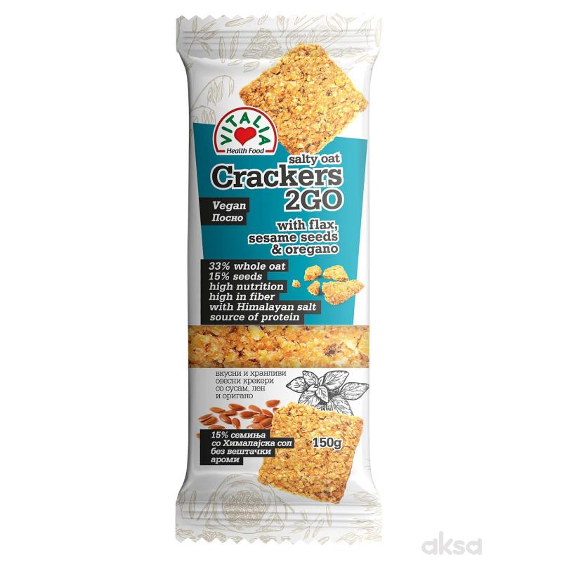 Vitalia Ovseni kreker-semenke i origano 150g