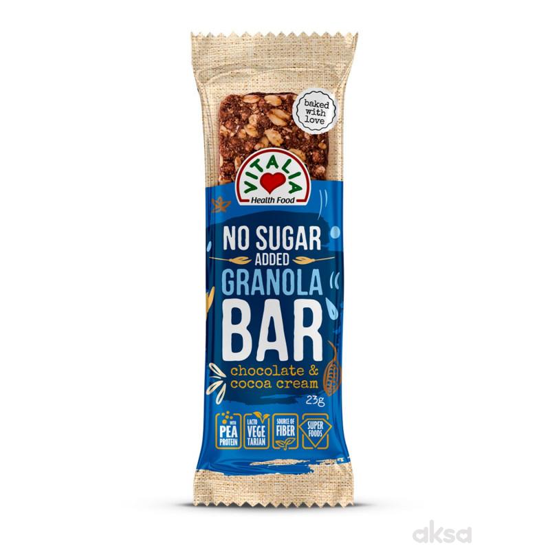 Vitalia Granola bar čoko&kakao krem preliv 23g