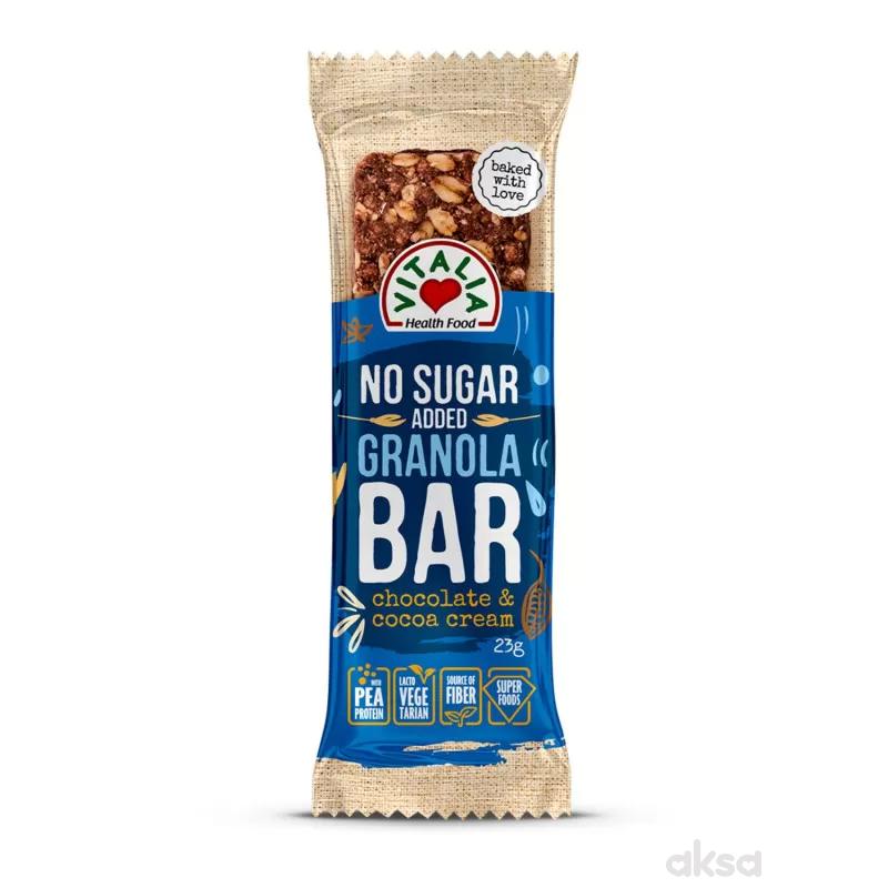 Vitalia Granola bar čoko&kakao krem preliv 23g