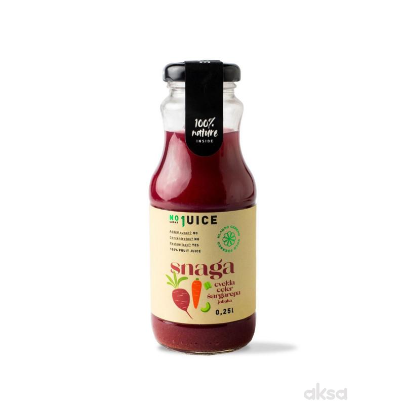 NO1 JUICE Snaga mix 0,25 l (cve, celer, šarg, jab)