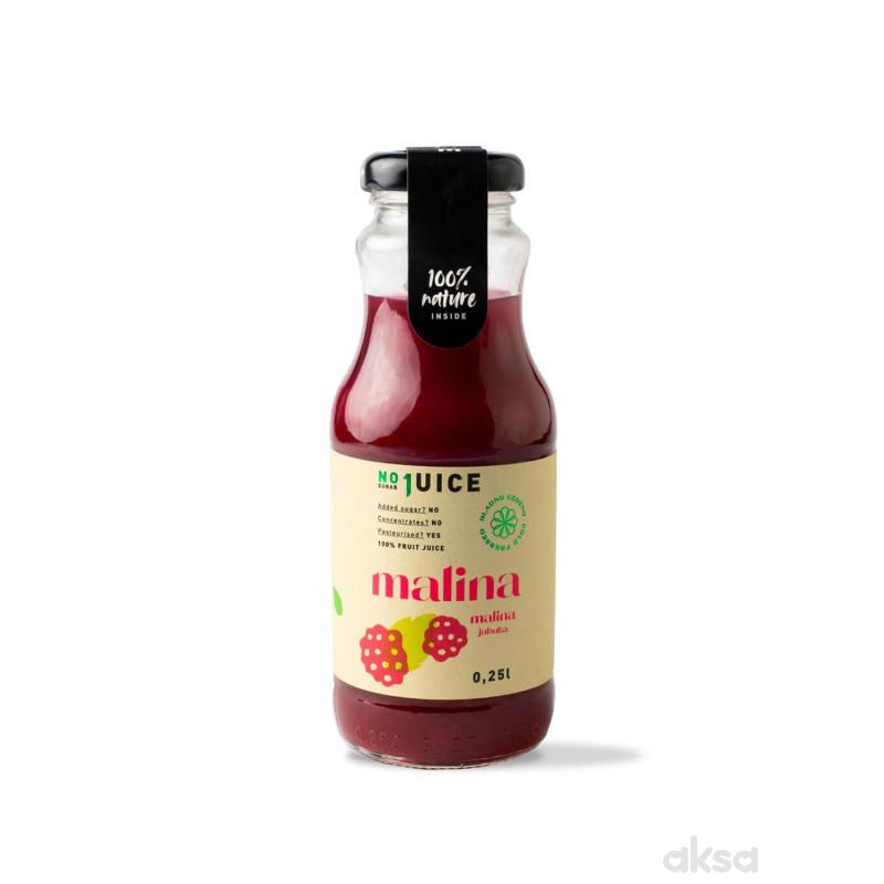 NO1 JUICE Malina 0,25 l (30% mali, 70% jabu)