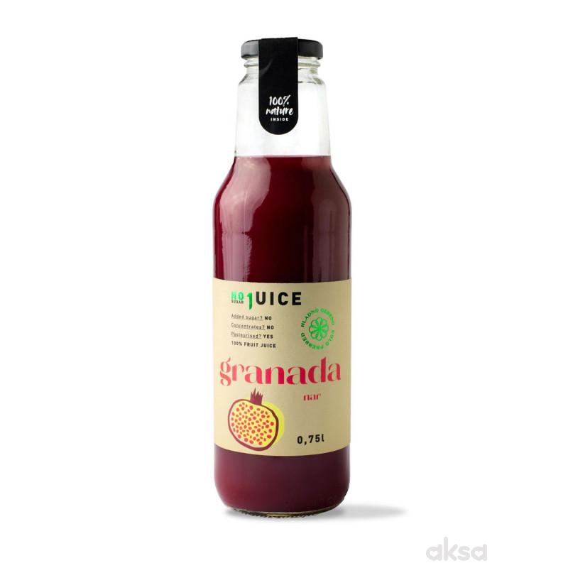 NO1 JUICE Granada 0,75 l (100% nar)