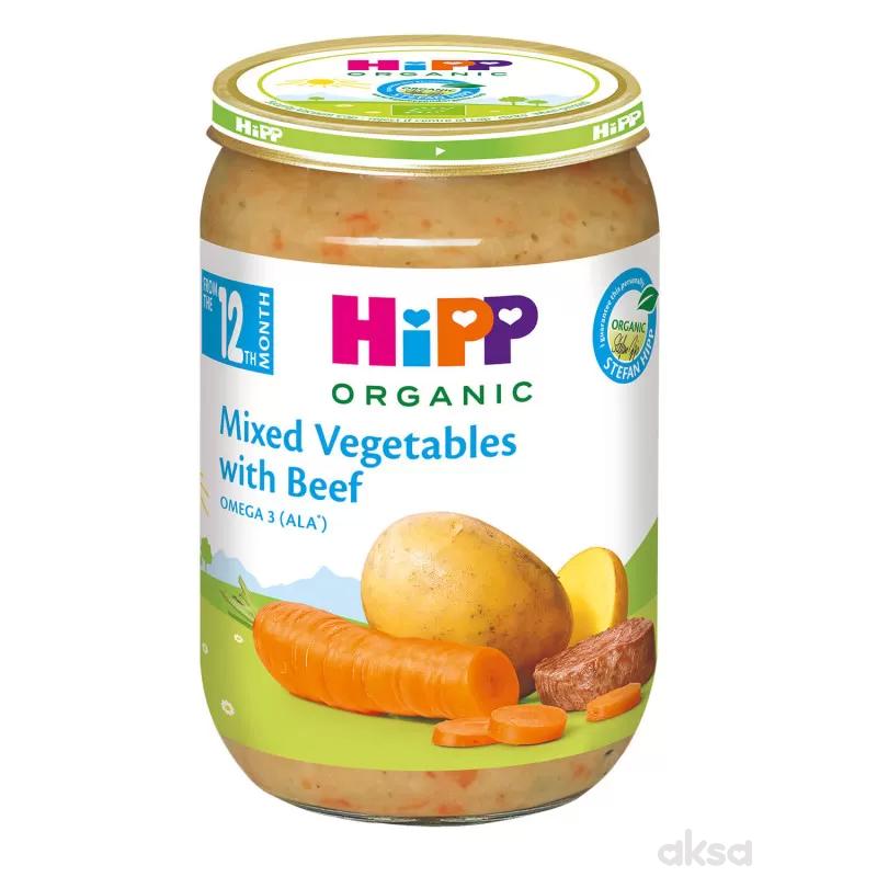 Hipp mešano povrće sa govedinom 220g