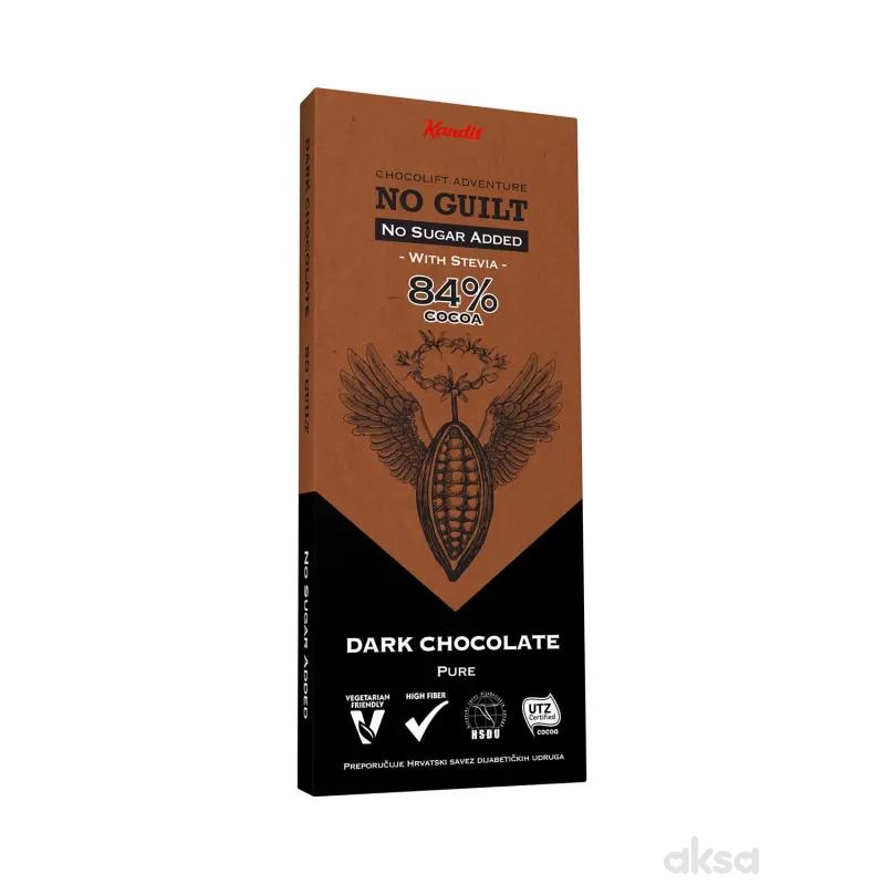 KANDIT No Guilt PURE DARK no sugar added 80g