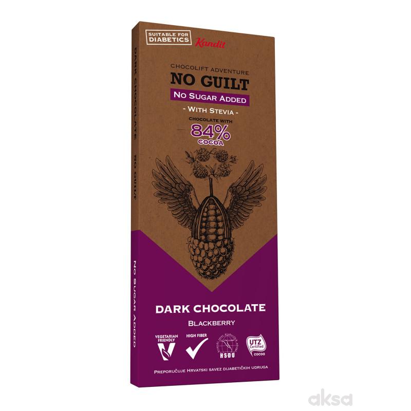 KANDIT No Guilt DARK BLACKBERRY no sugar added 80g