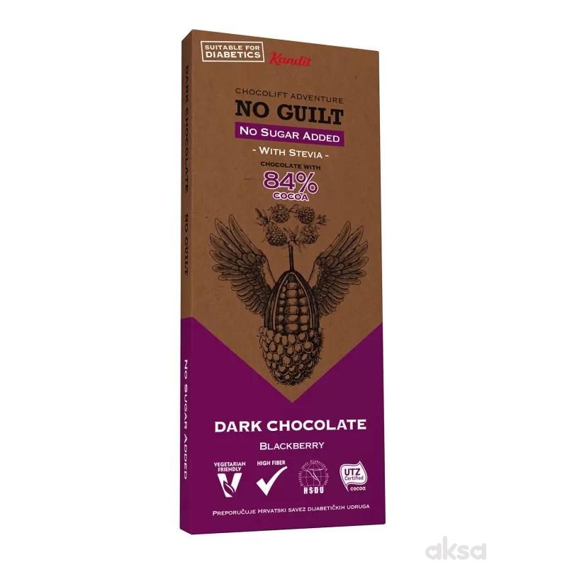 KANDIT No Guilt DARK BLACKBERRY no sugar added 80g