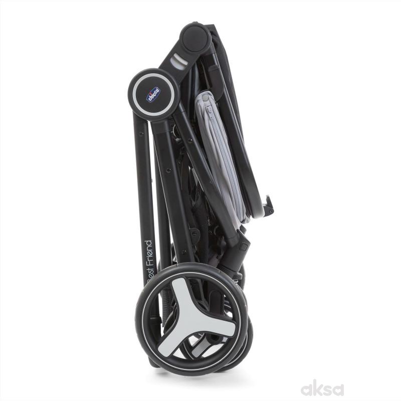 Chicco kolica Best friend Pro 0m+, Silver Leaf